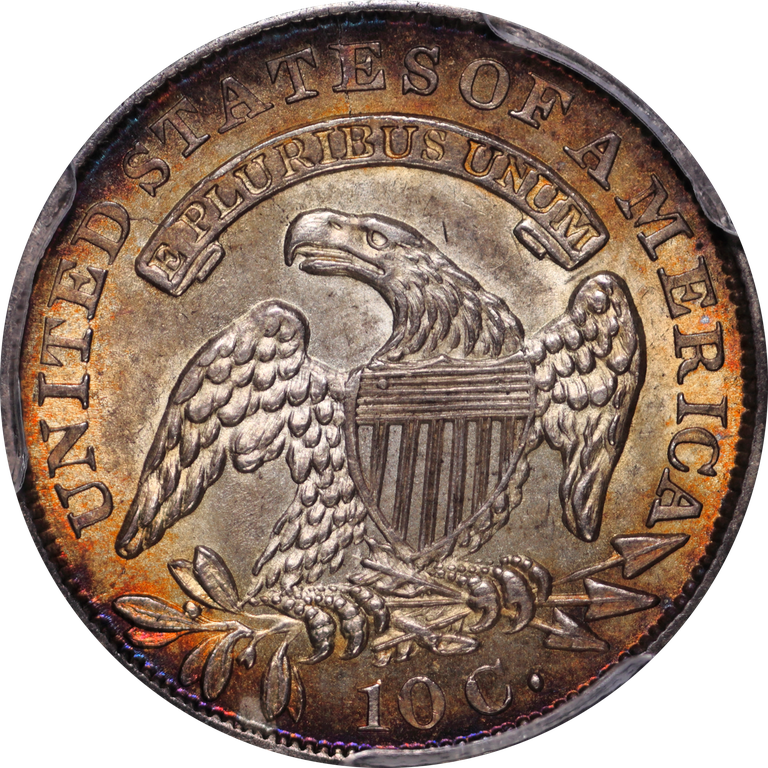 1833 JR-1 MS62+ PCGS-CAC Reverse