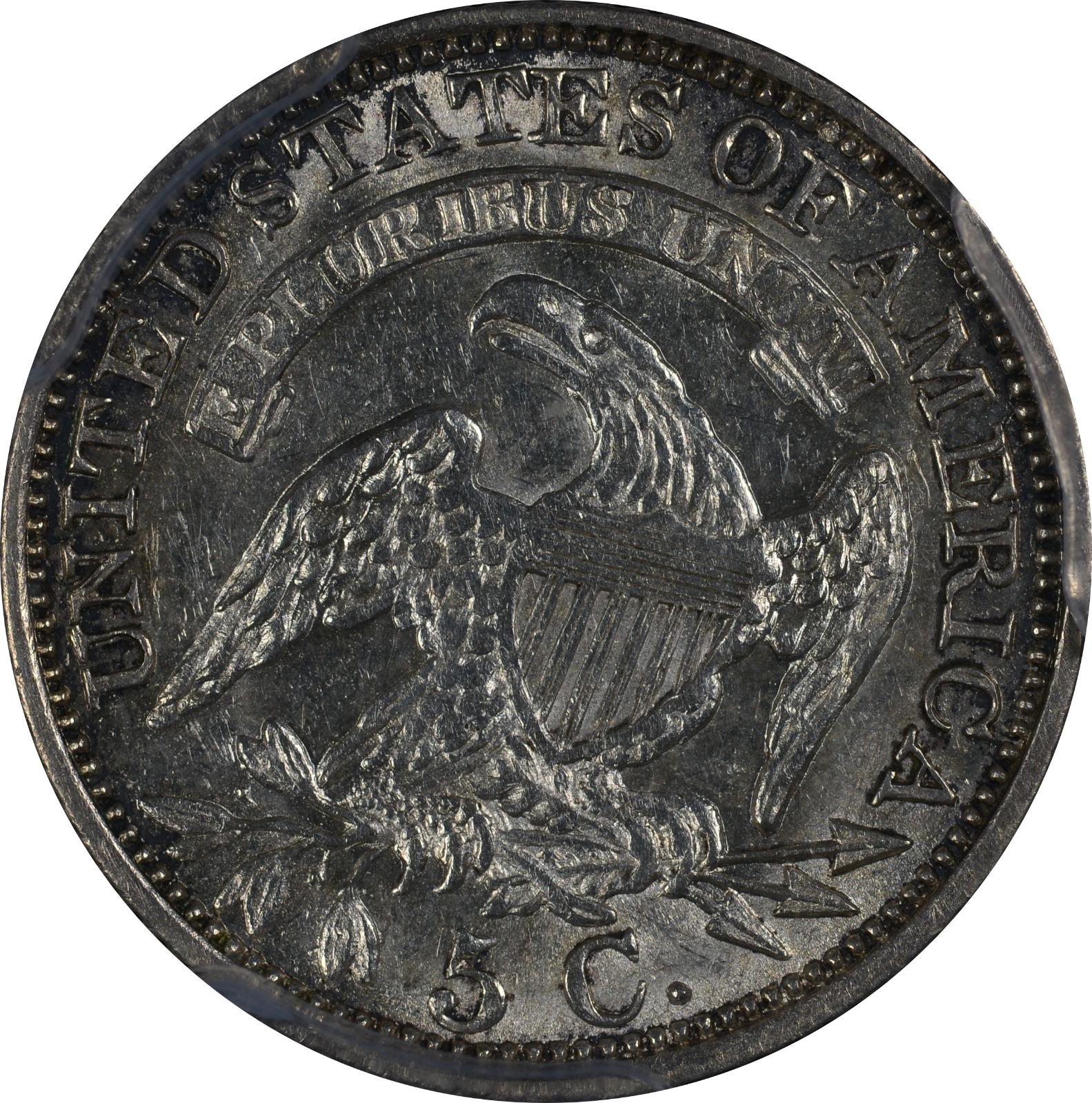 1829 LM-7.1 PCGS AU-58 33954960 Reverse