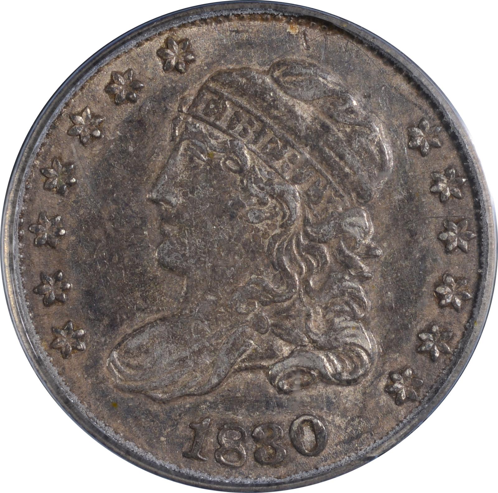 1830 LM-7 PCGS AU-53 CAC 13043428 Obverse