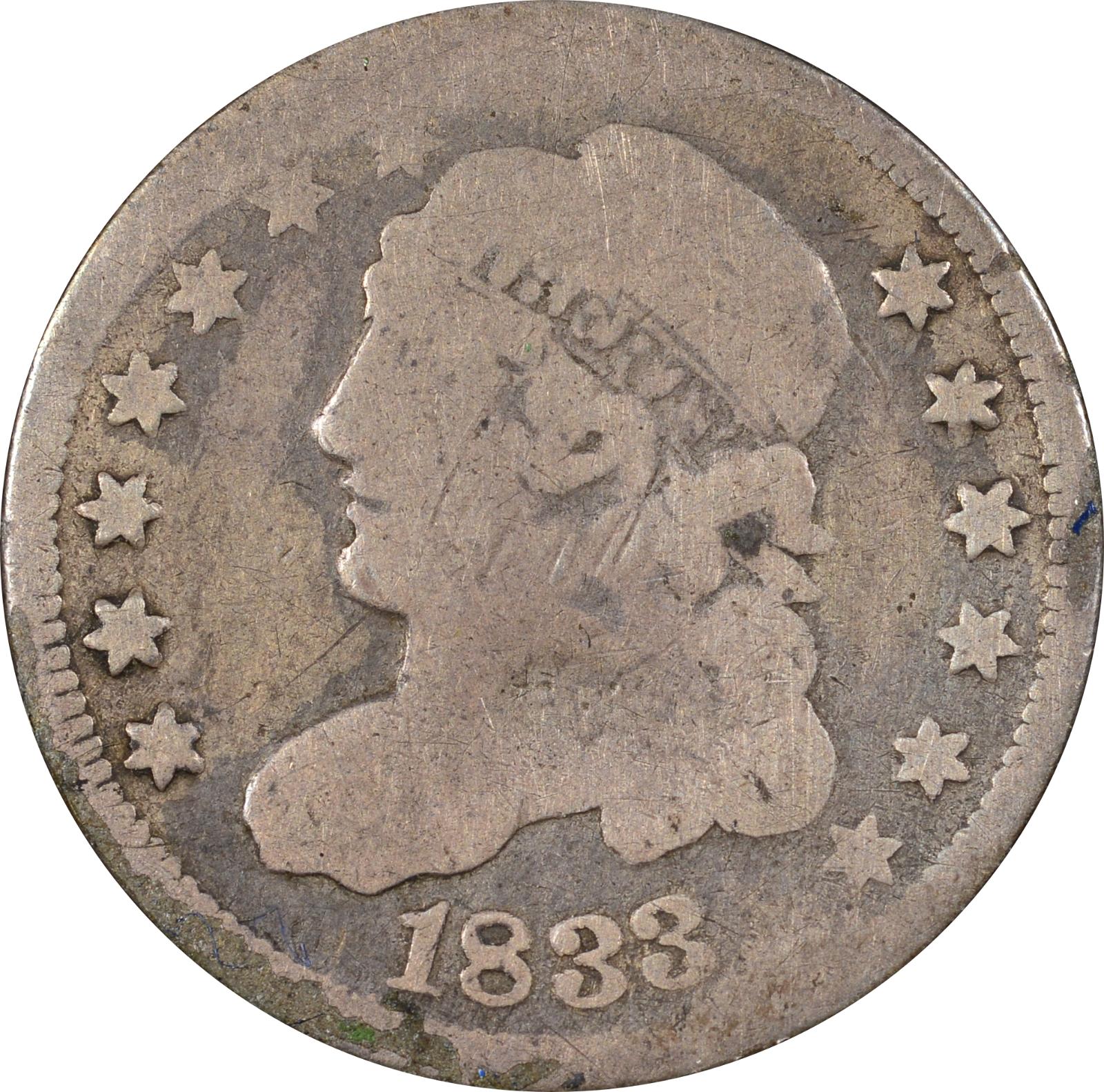 1833 LM-1 Raw AG-03 Obverse