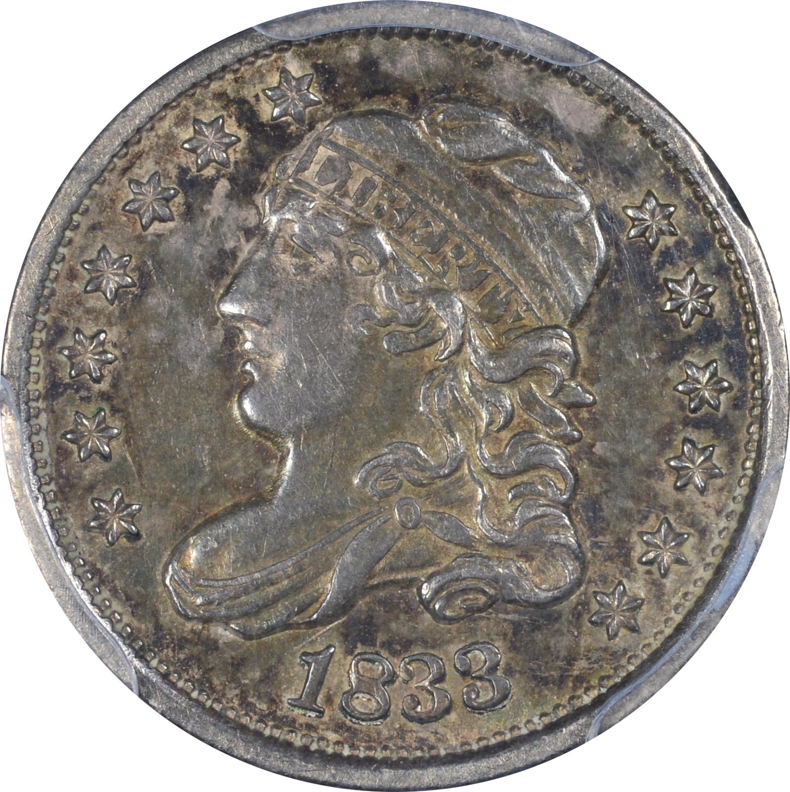1833 LM-10 PCGS AU-53 43682877 Obverse