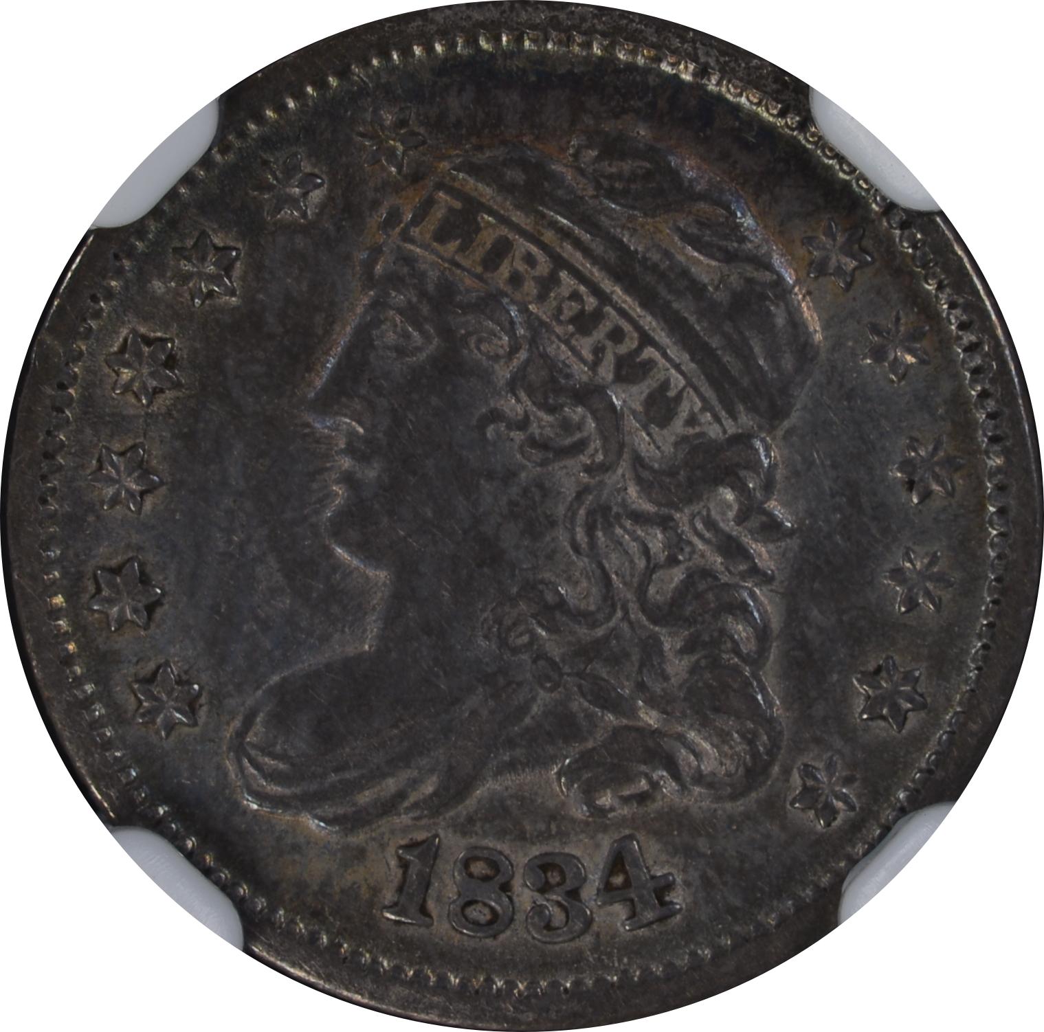 1834 LM-2 NGC AU-55 CAC 456259-005 Obverse