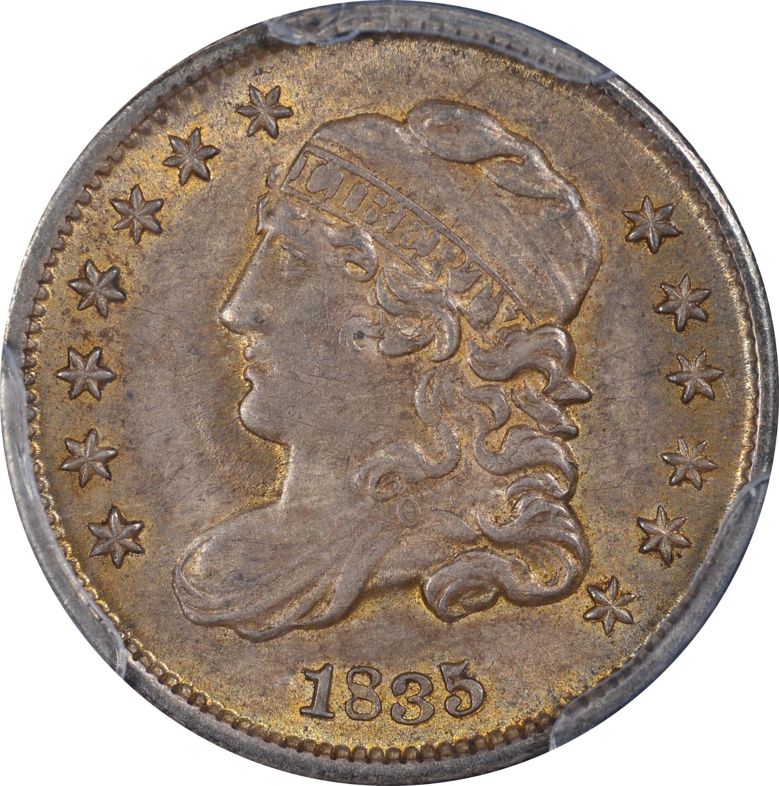 1835 LM-10 MDS PCGS MS-64 CAC 43780986 Obverse