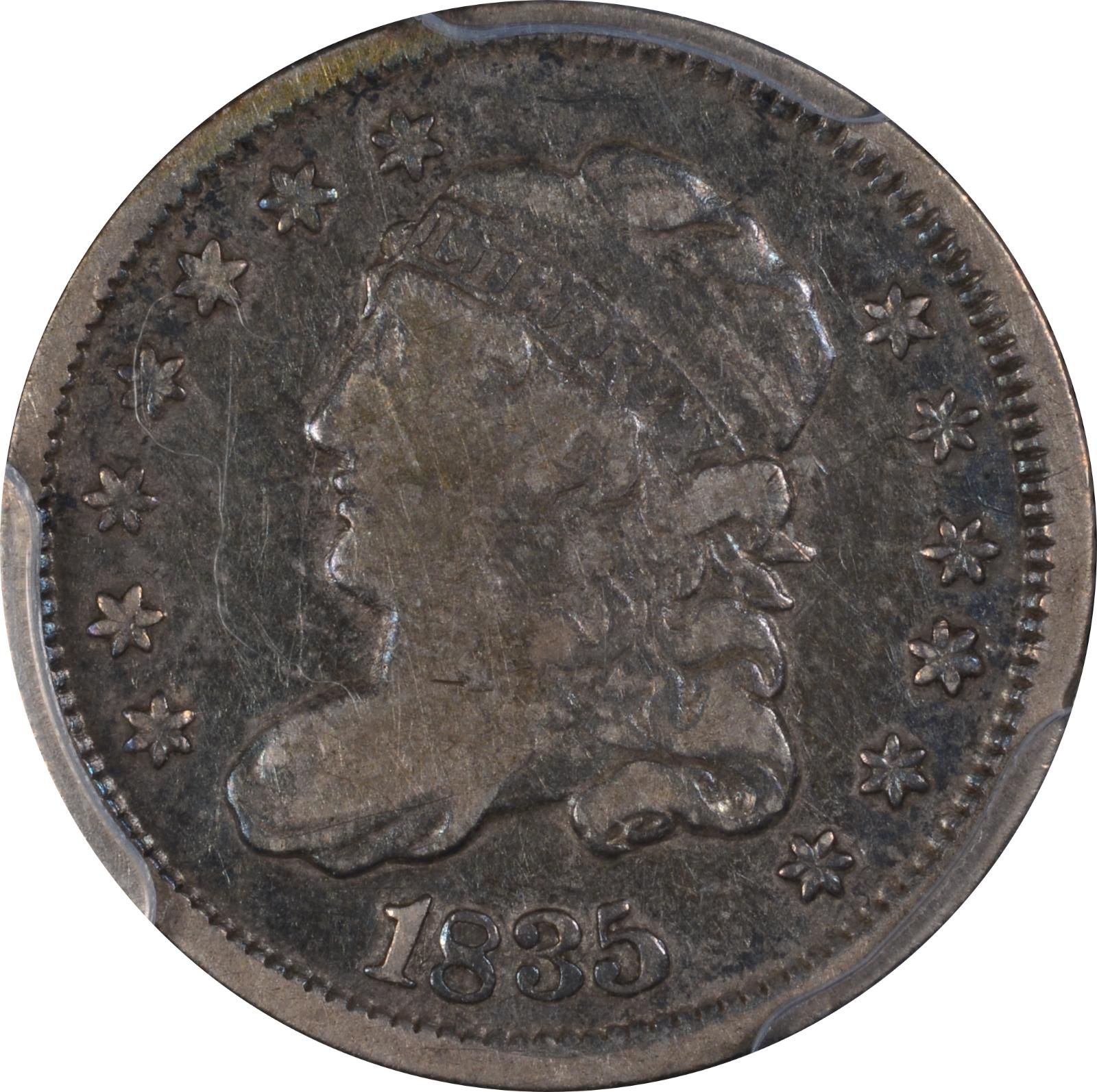 1835 LM-5.2 PCGS F-15 81834825 Obverse