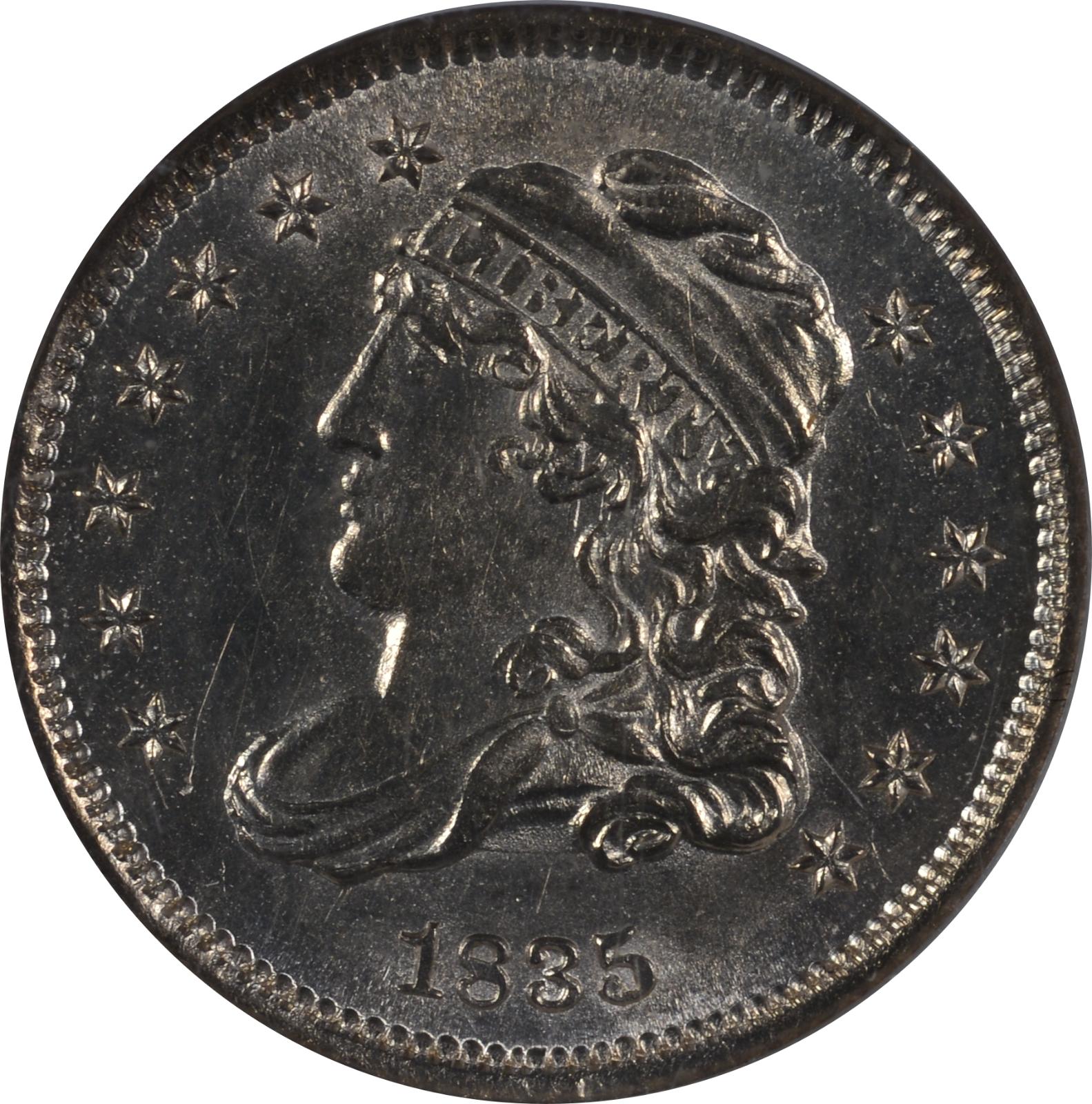 1835 LM-8.2 MS-64 NGC 1827142-002 Obverse
