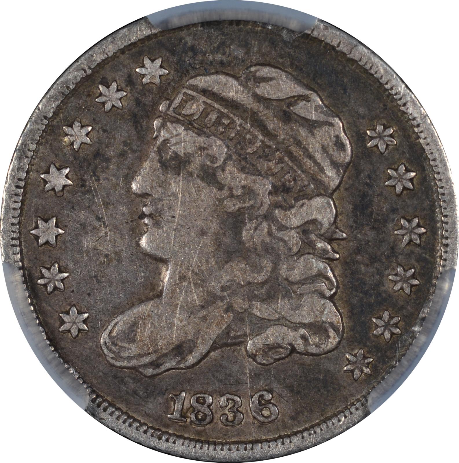 1836 LM-1.1 CACG VF-25 742331419 Obverse