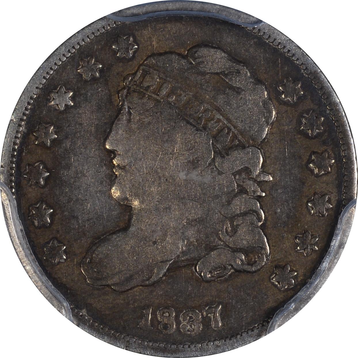1837 LM-3 PCGS F-12 CAC 41738735 Obverse