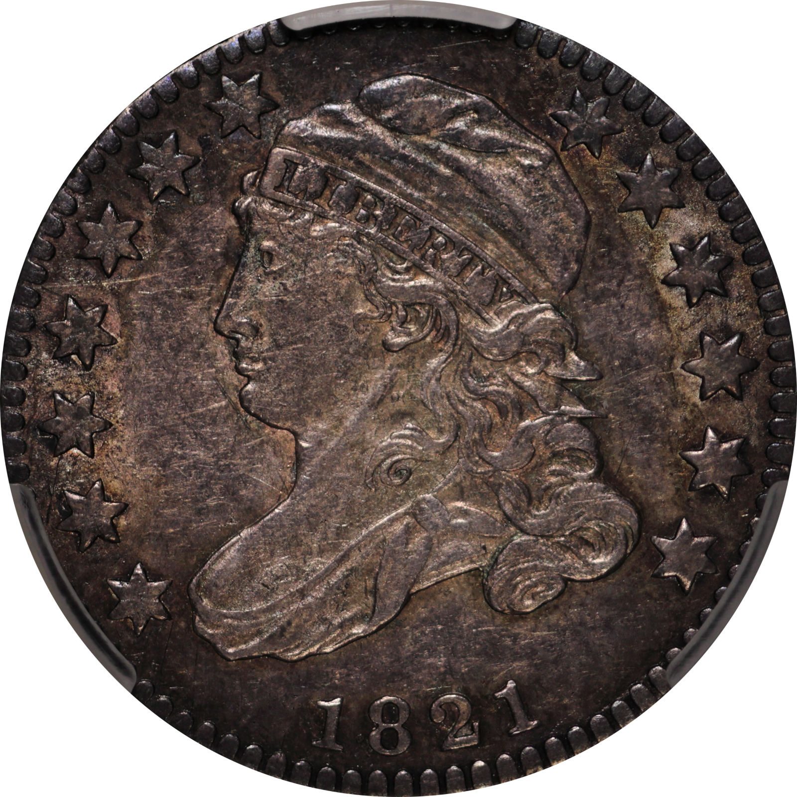 1821 JR-10 AU58 CACG 307419305 Obverse