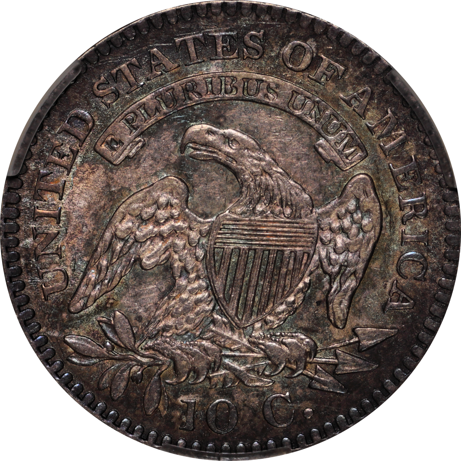1821 JR-10 AU58 CACG 307419305 Reverse