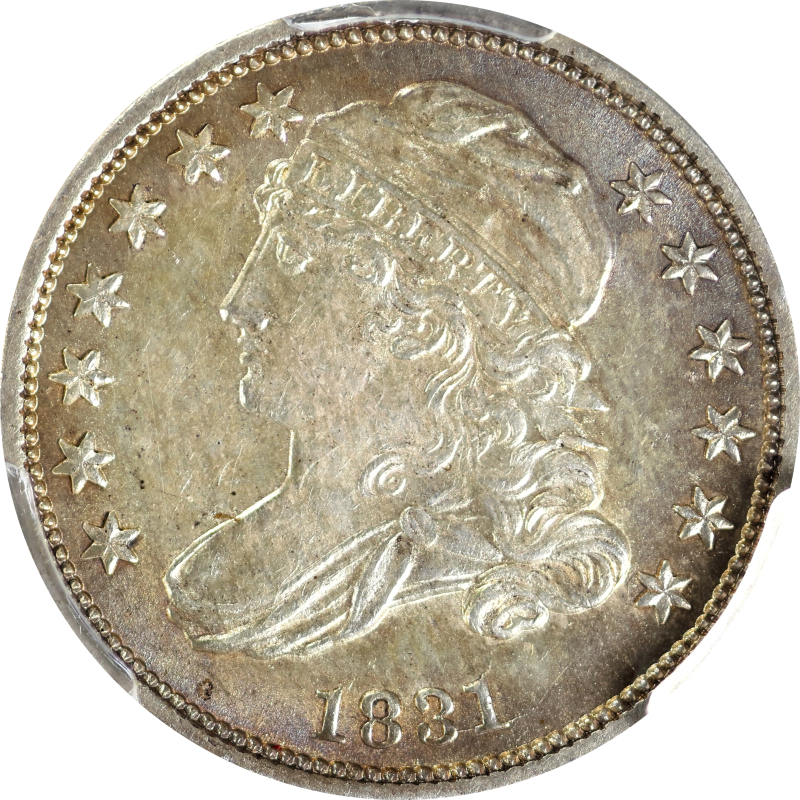 1831 JR-3 MS62 PCGS-CAC 02277490 Obverse