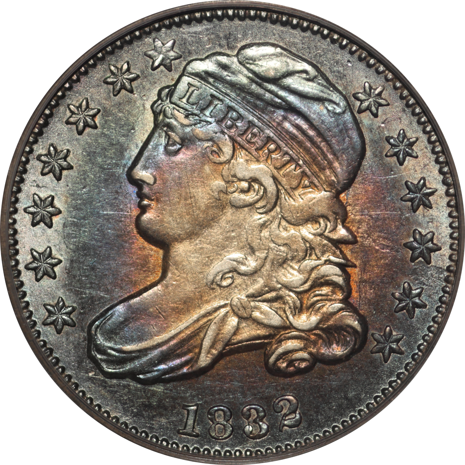 1832 JR-4 AU53 PCGS 10227862 Obverse