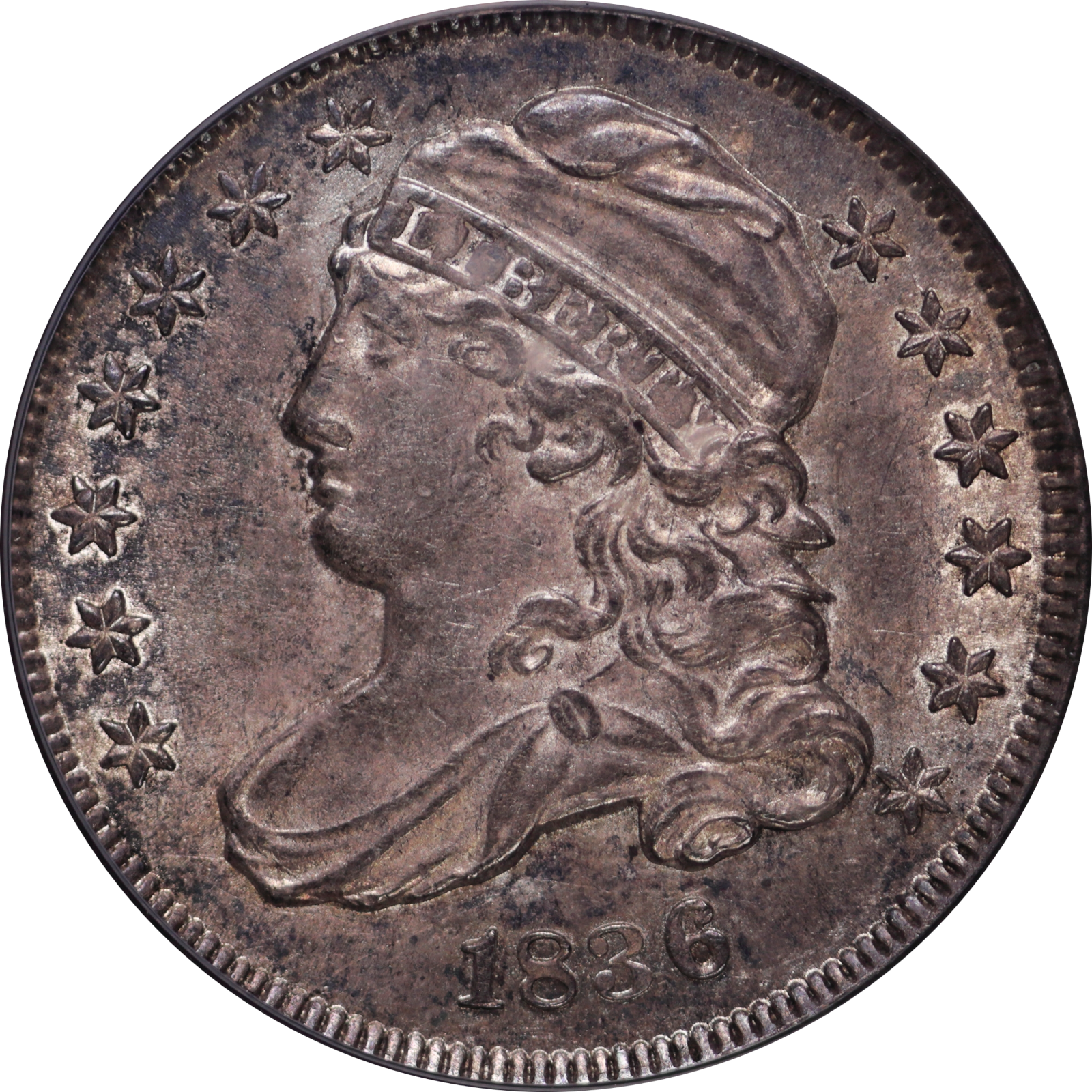 1836 JR-1 MS62 PCGS-CAC 06627143 Obverse